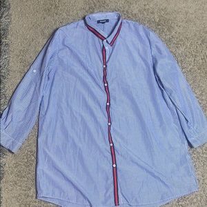 Long button down shirt/dress